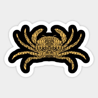 Golden Maori Crab Sticker